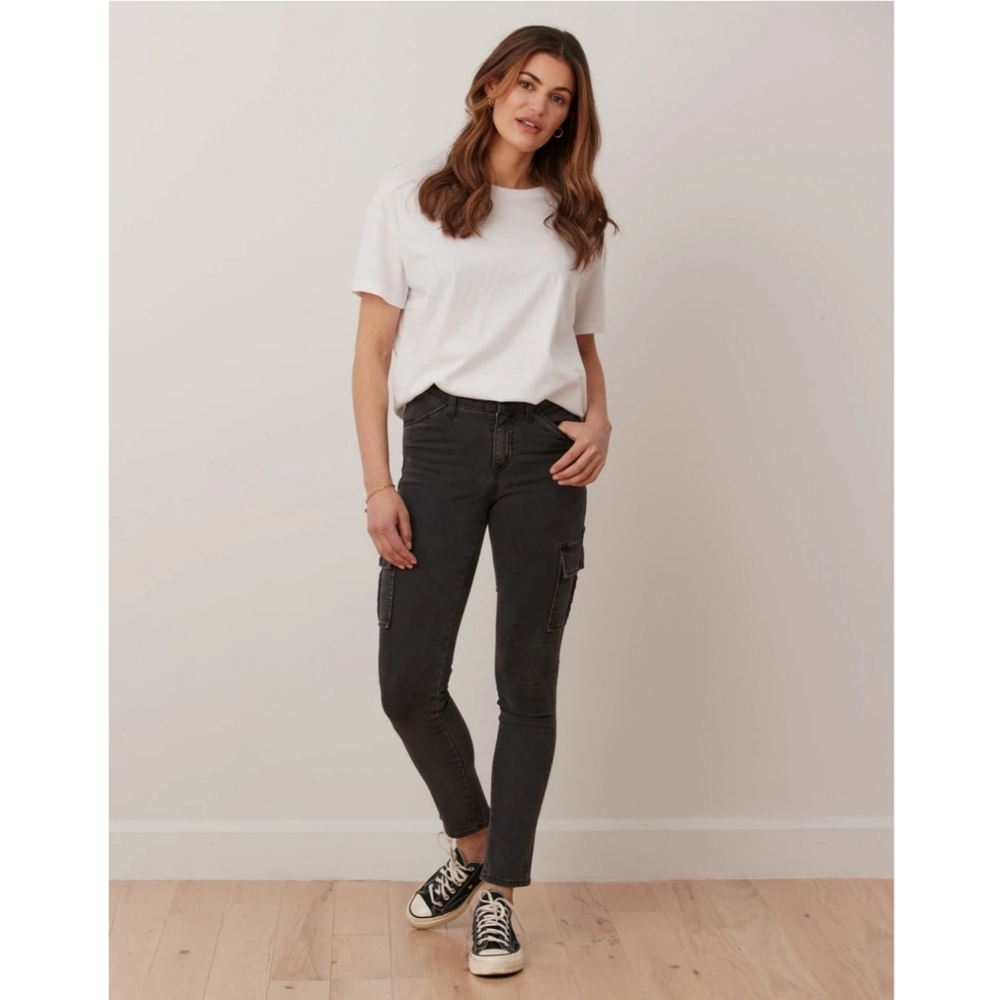 YOGA Jeans, Emily "Maddox" Cargo, Grey, Size 31
